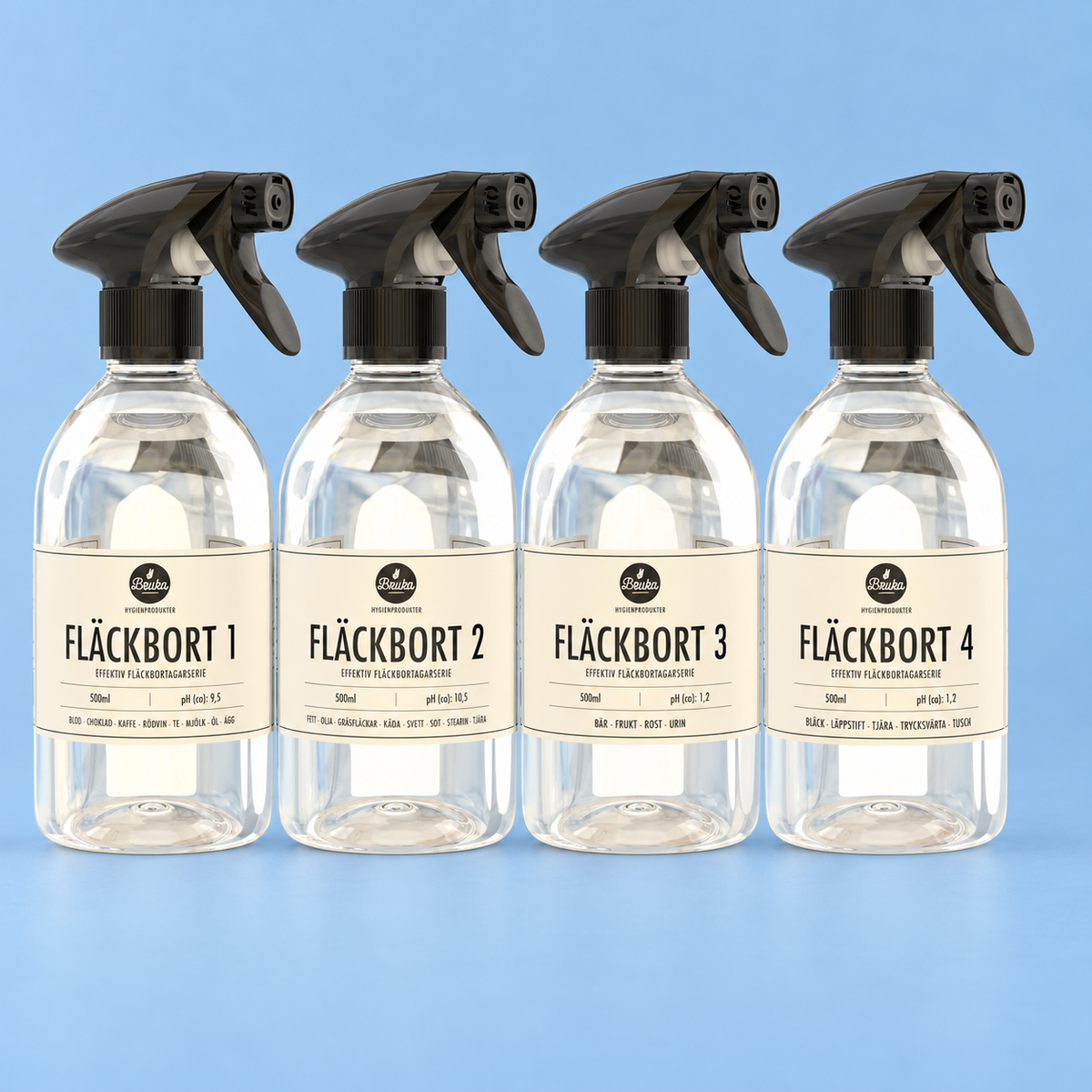 Fläckbort Startkit – 4 sorter